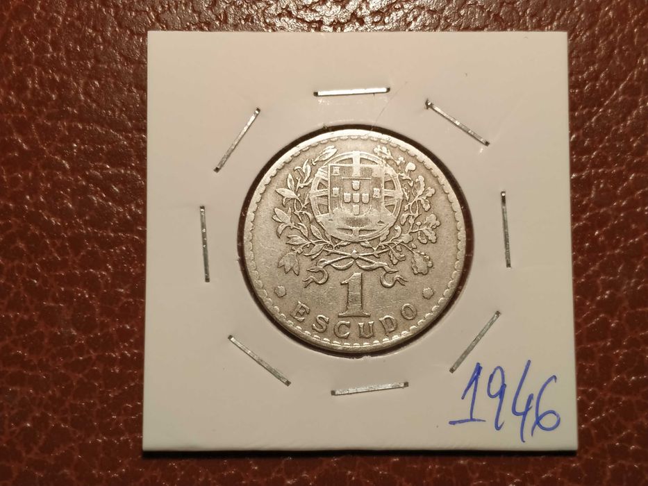 875 moeda de 1 escudo de 1946 em alpaca - Portugal