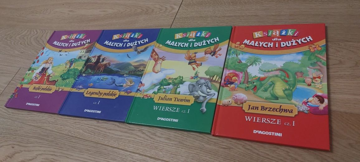 Książki dla dzieci, bajki, wiersze, legendy, 4 szt. + gratis