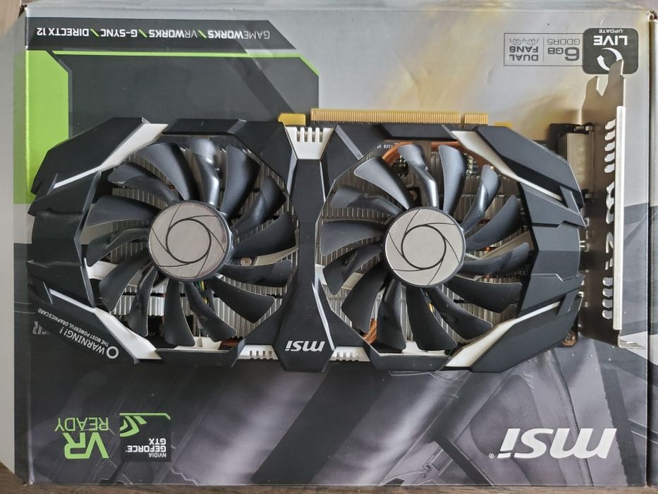Продам видеокарту 1060 6gb MSI