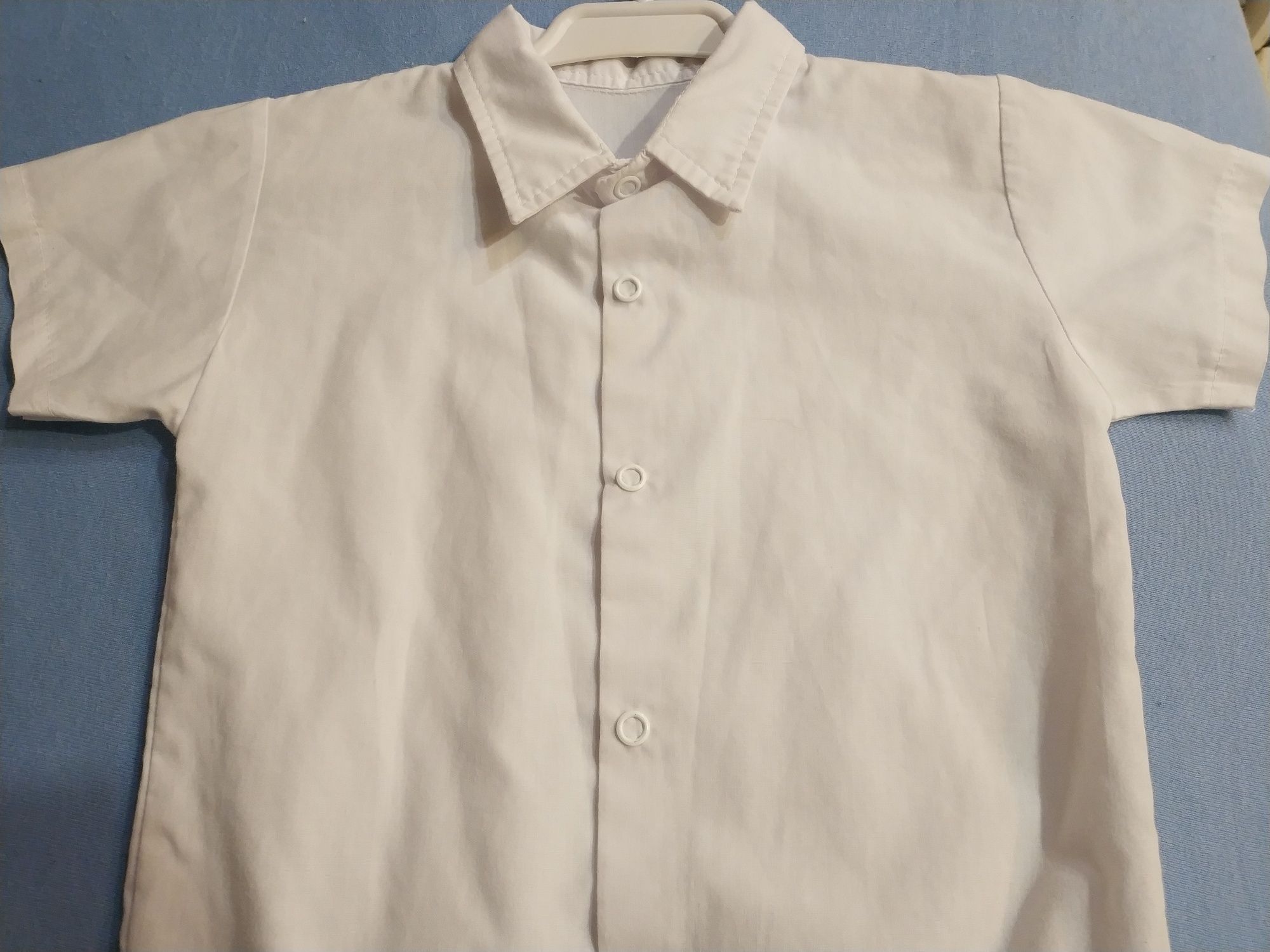 Koszula biała typu body eleganckie koszulobody bawełna+poliester r. 80