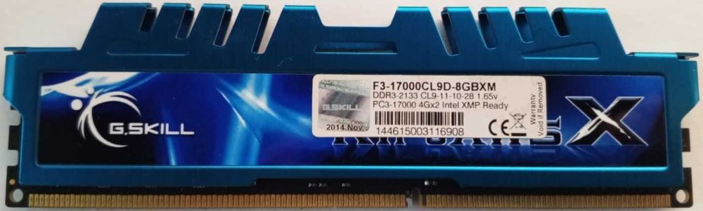 RAM DDR3 16GB 4x4GB F3-17000CL9D-8GBXM