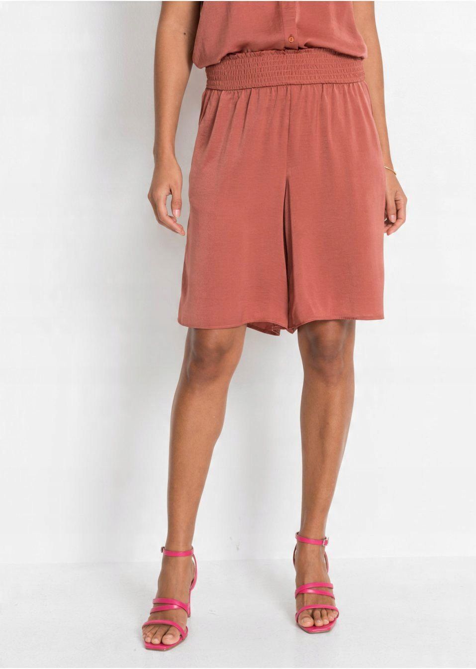 B.P.C bermudy damskie eleganckie ceglane 36.