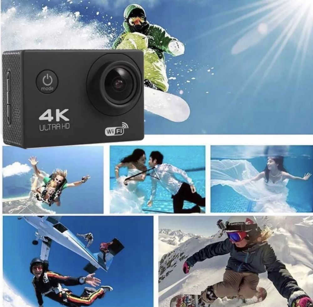 Kamera kamerka sportowa wodoodporna WIFI 4K HD PREZENT