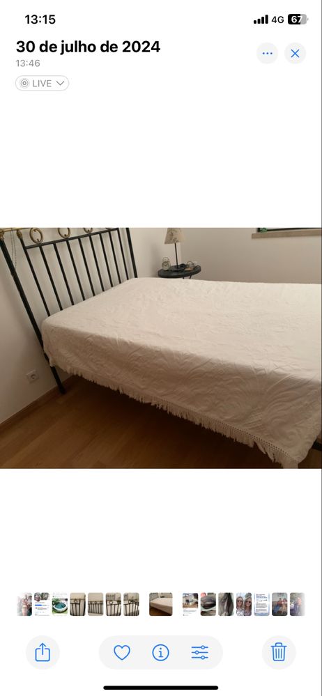 Cama em ferro- antiga