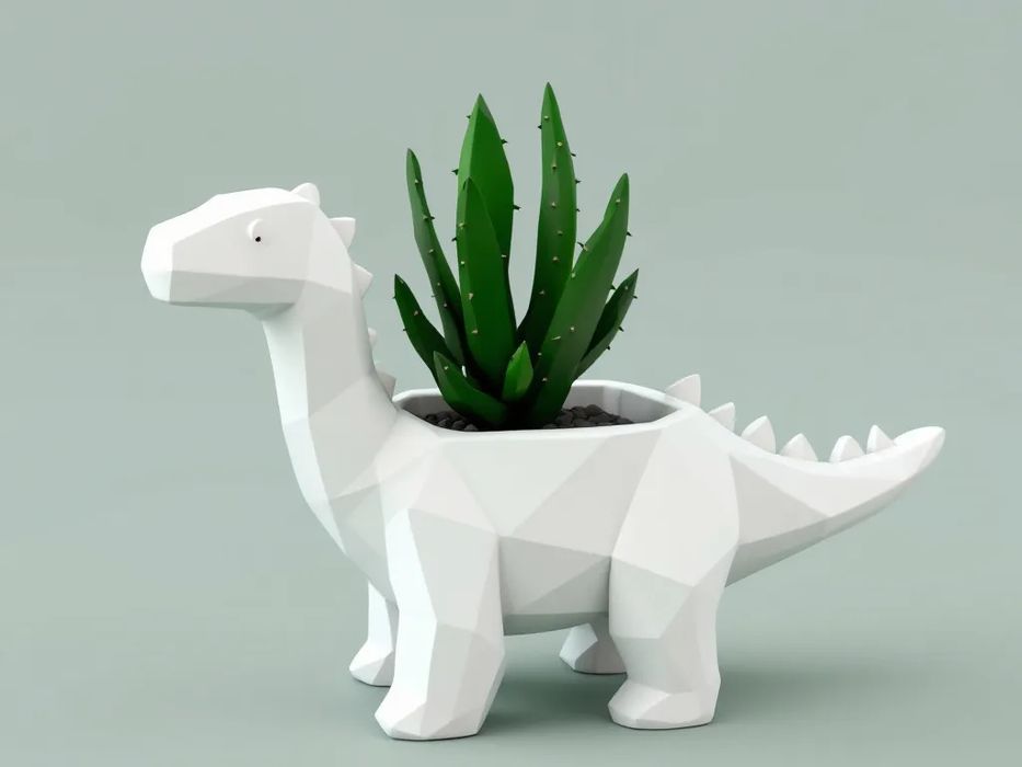 Vaso Decorativo Estilo Dinossauro para Plantas