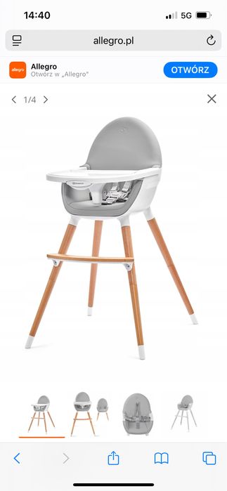 Krzesełko Kinderkraft FINI