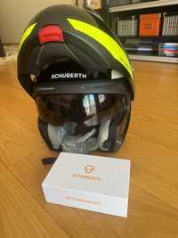 Capacete Schuberth C4 pro carbon + intercom SC1 Advanced