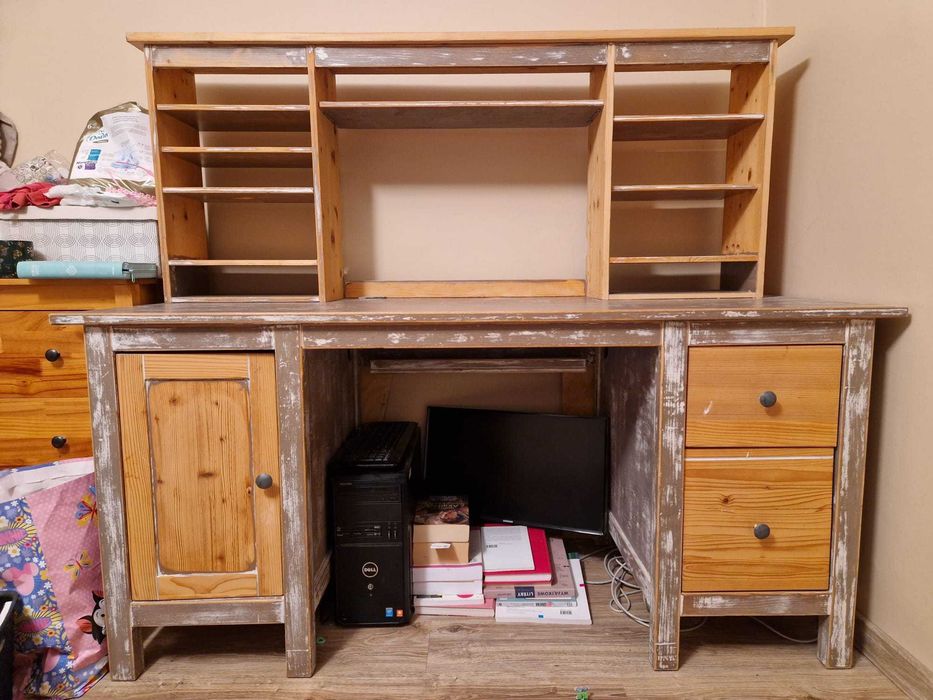 Biurko Ikea hemnes drewniane