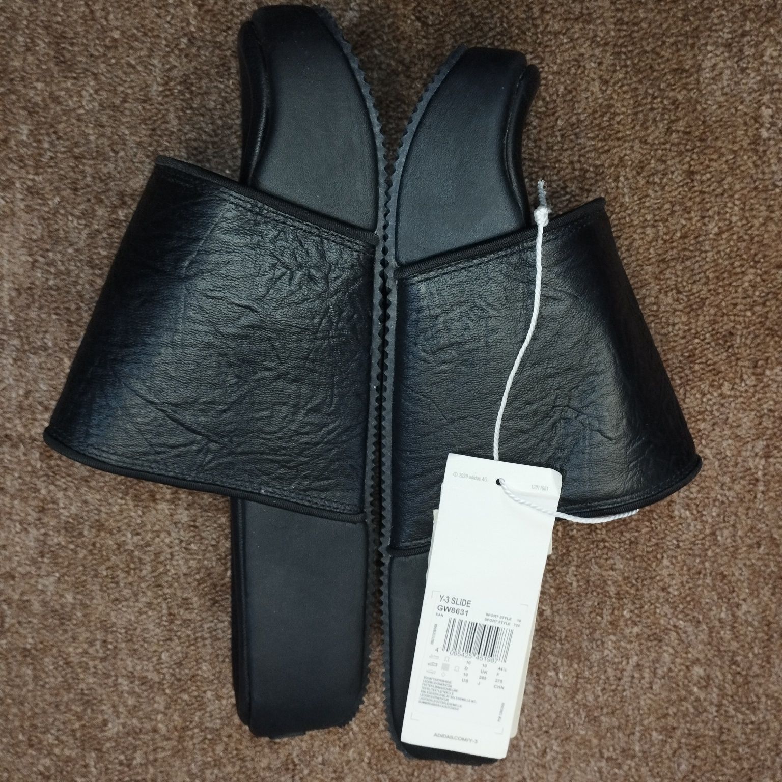 39,40,43,44,46. Тапочки унісекс Adidas Y-3 Platform Slide (GW8631)