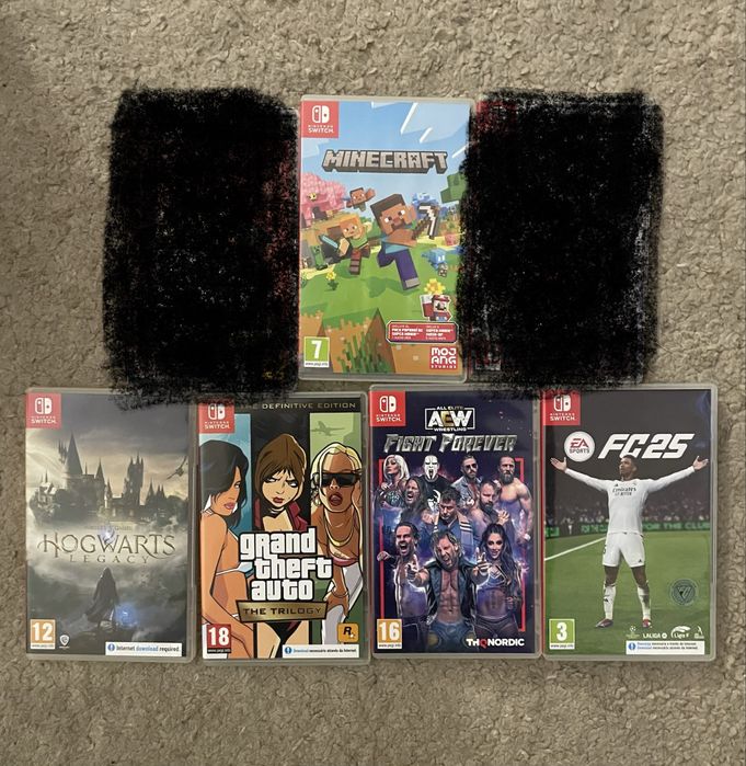 Lote de jogos nintendo switch