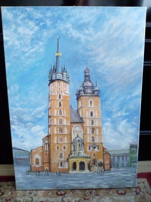 Obraz olejny - Kraków - Kościół Mariacki