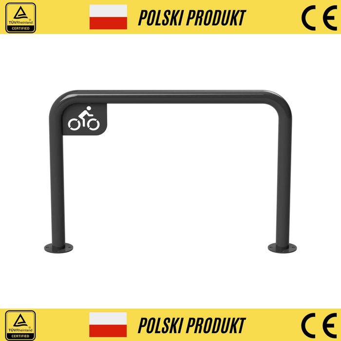 Metalowy stojak rowerowy FI 60,3 × 1000 × 700 mm BHP