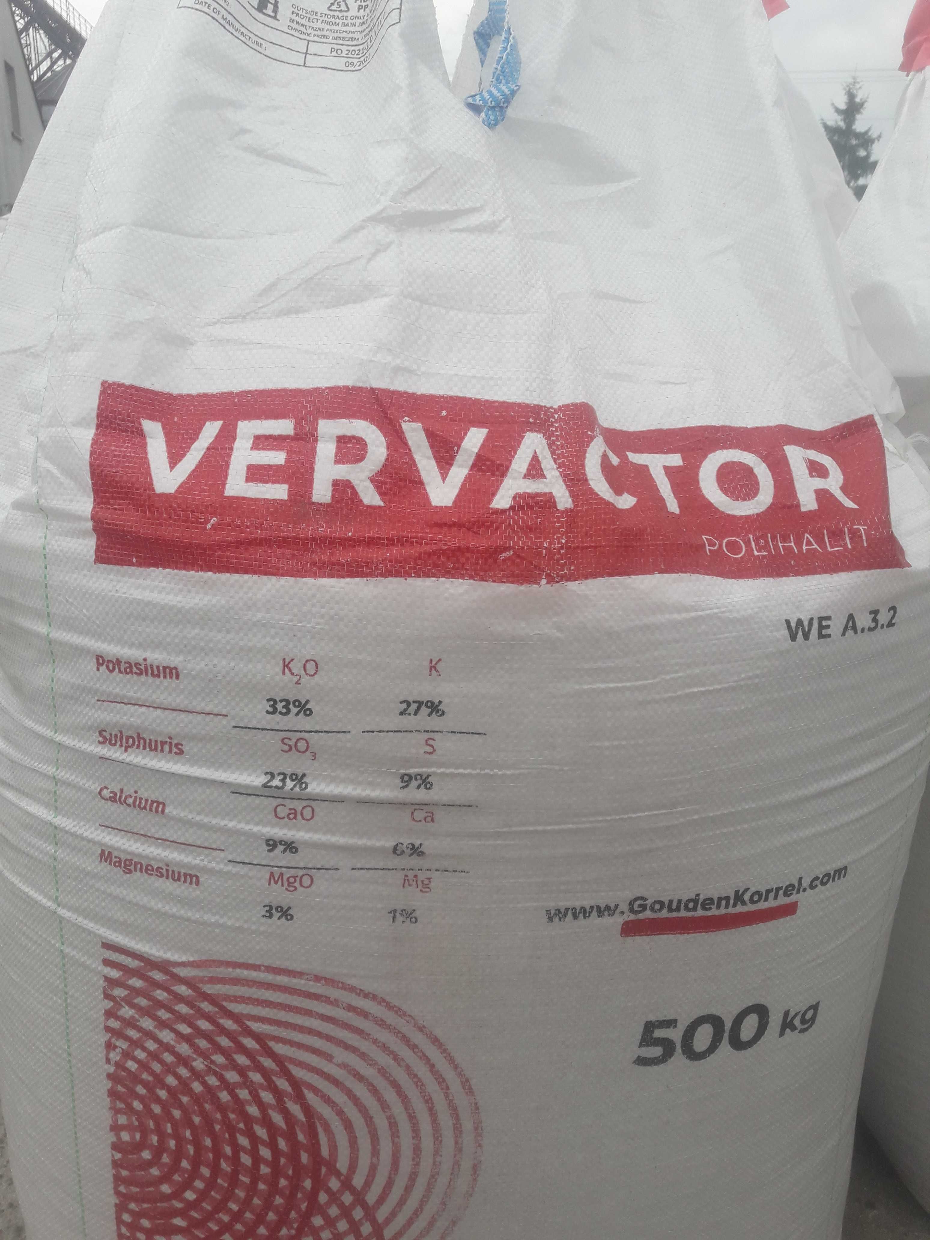 Vervactor (SÓL) 30% K2O duża zawartość siarki