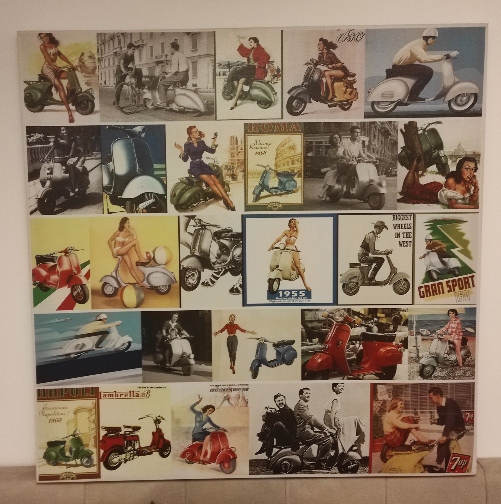 Kare Design Vespa 100x100cm grafika
