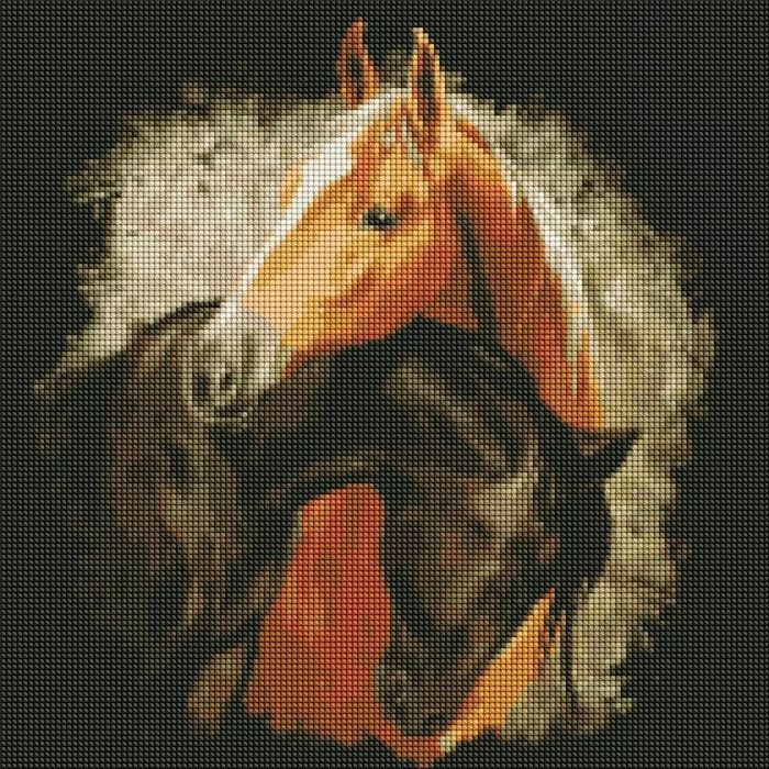 Diamentowa mozaika - Pełne wdzięku piękno 40x40cm. Ideyka