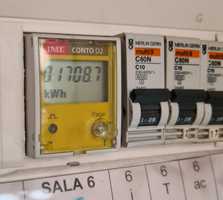 Contador medidor de eletricidade / energia eléctrica 220V até 63A