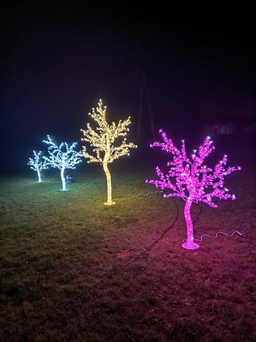 Drzewko Led 180 cm różowe