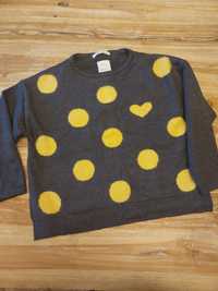 Nowy sweter dziewczęcy Zara r. 116