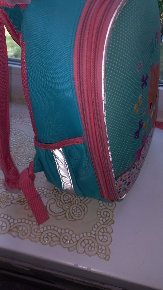 Рюкзак шкільний каркасний- кіт.