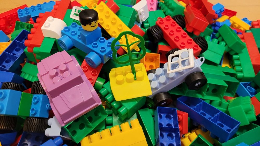 Duży zestaw klocków- kreatywna zabawa, na Mikołaja