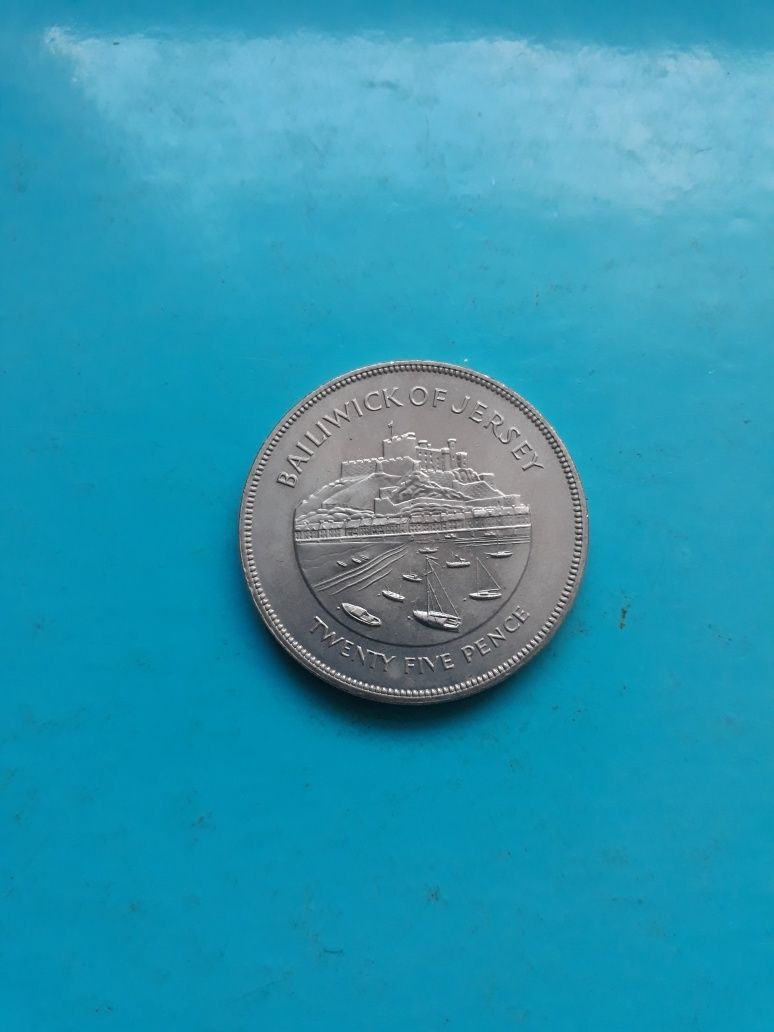 Moneta 25 Pensów 1977 - Jersey (636)