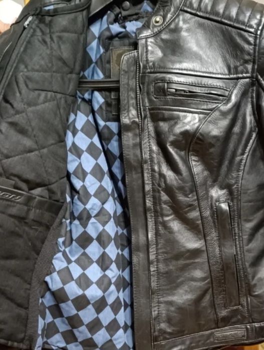 Casaco moto de pele Ixon Black collection edition, novo