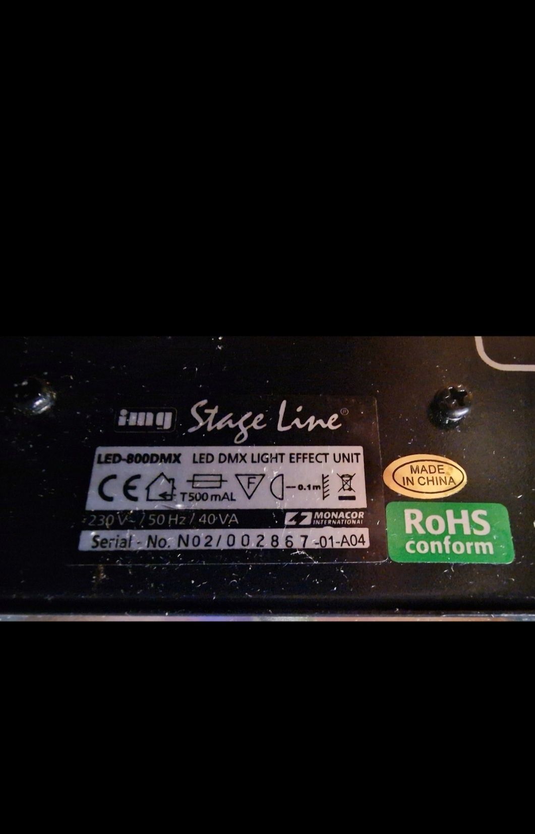 MG Stage Line LED-800DMX, diodowy efekt świetlny dmx