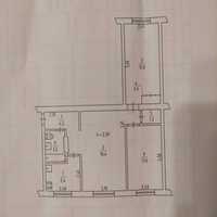 Продається 3-х кімнатна квартира старого планування на 1-му поверсі