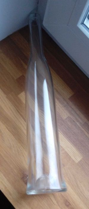 Butelka do oliwy wąska 37 cm Decoupage flakon na oliwę z korkiem