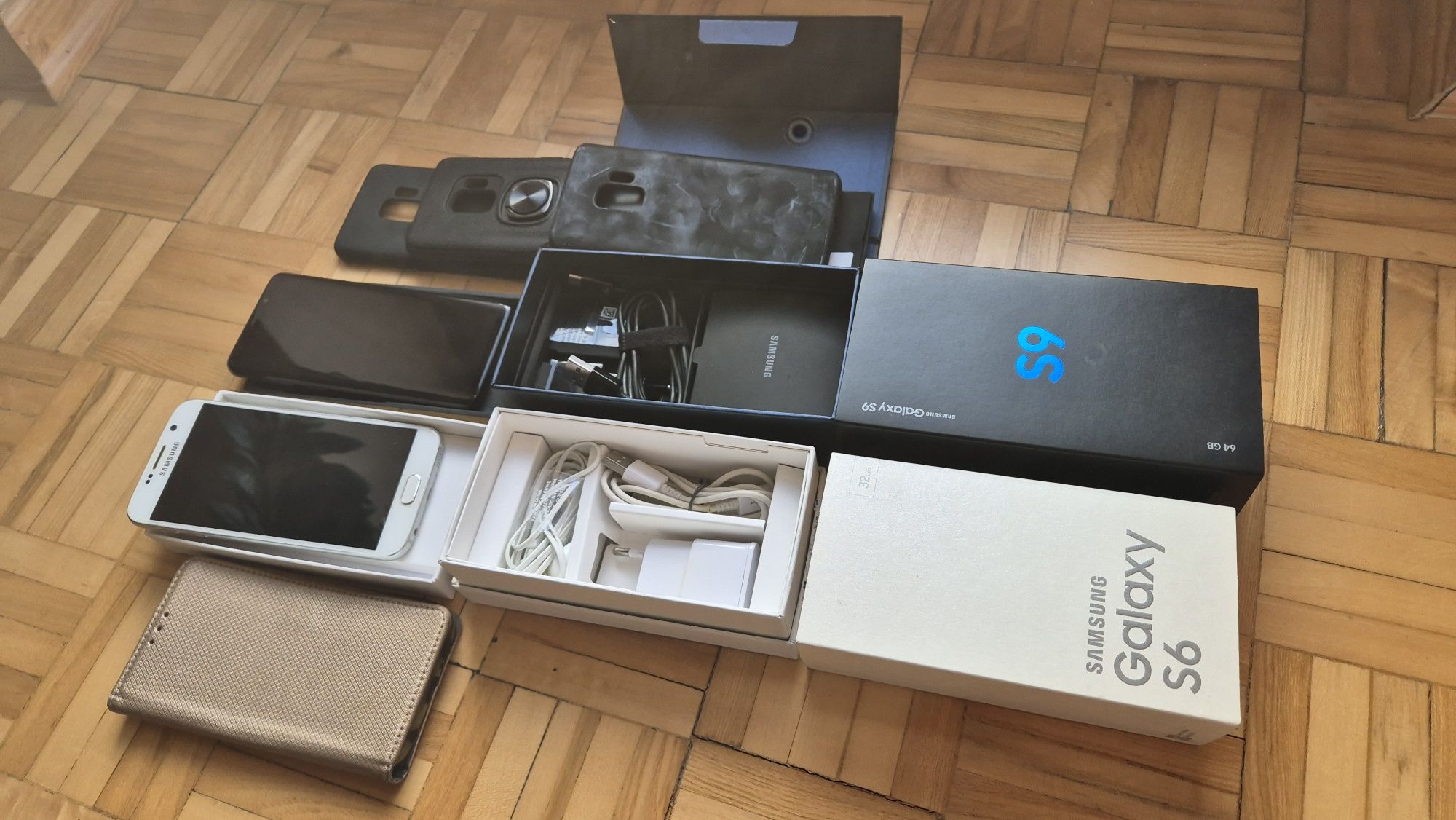 Samsung Galaxy S 6 i S 9 stan idealny