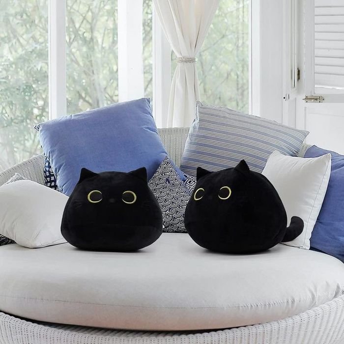 Іграшка подушка котик чорний. Игрушка подушка котик черный