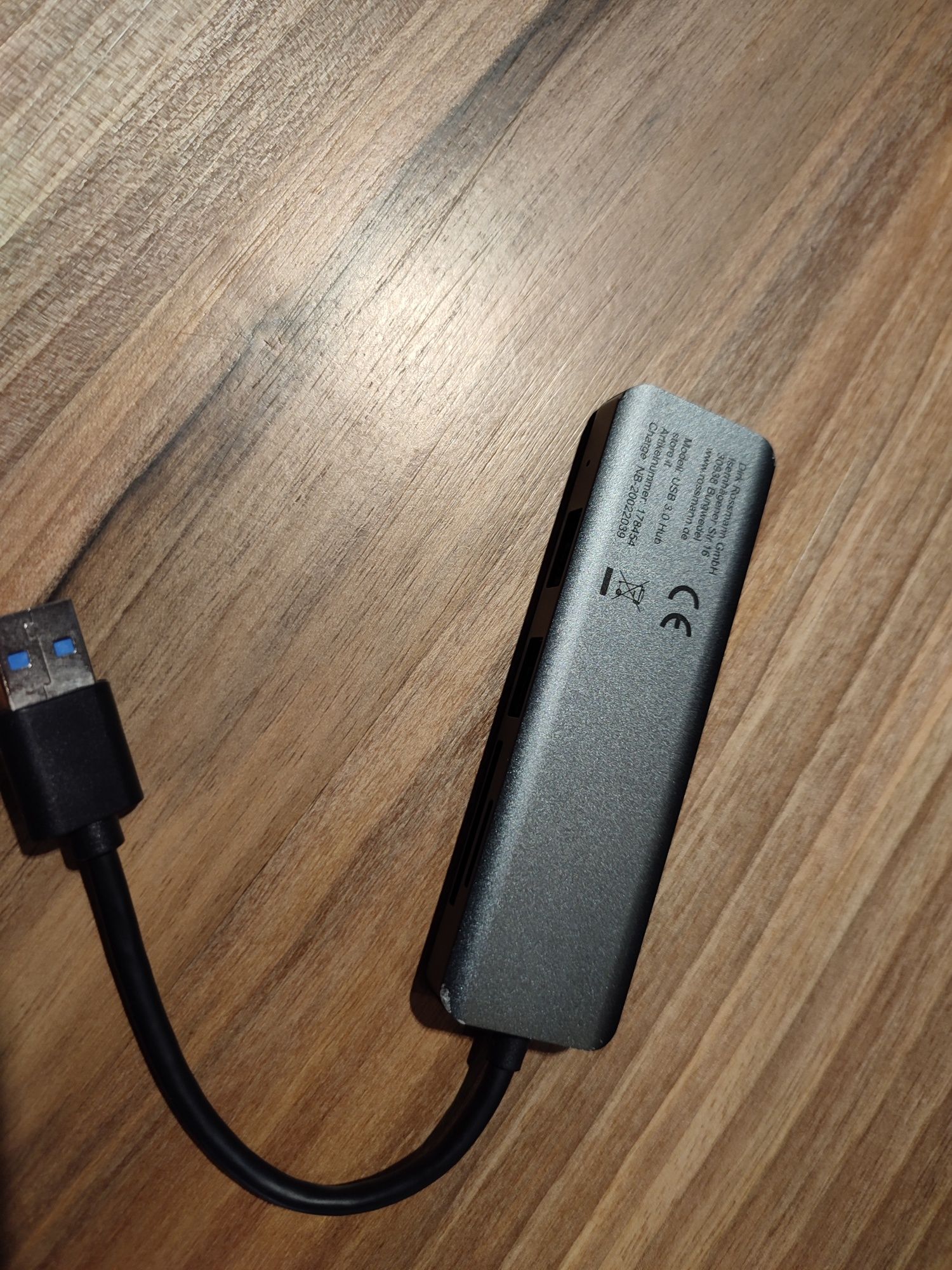 USB-хаб Hoco HB26 4 in 1 adapter(USB to USB3.0+USB2.0*3) Metal Gray
