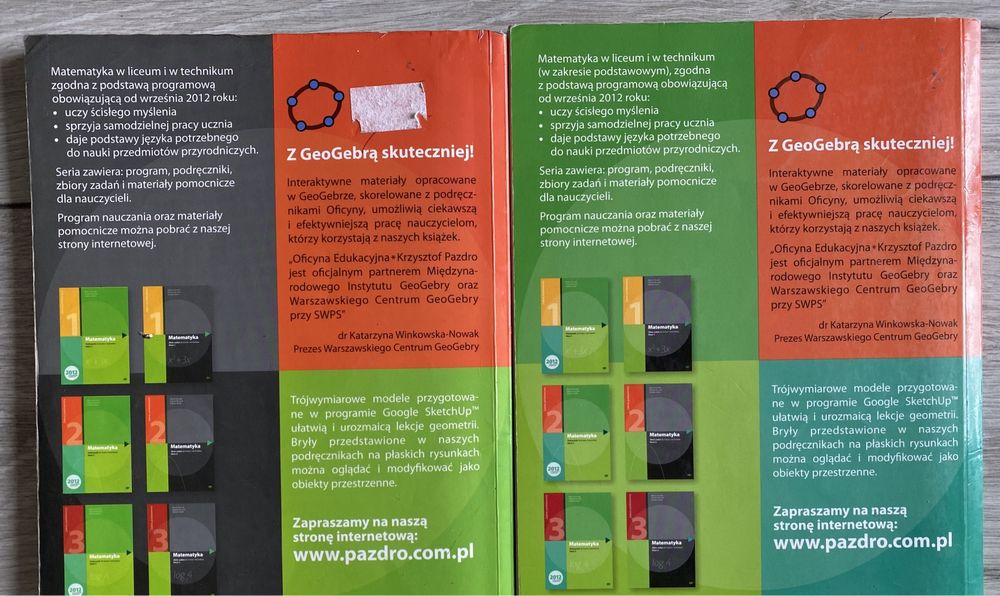 podręcznik i zbiór zadań do matematyki - zakres podstawowy