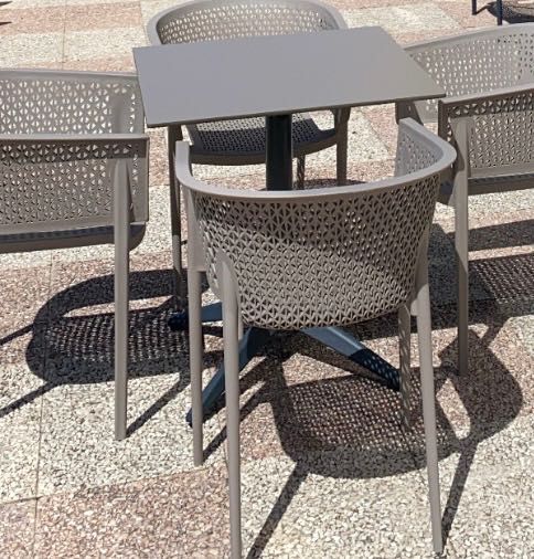 Cadeiras Exterior Oxy Esplanada com/sem braco antracite turtledove