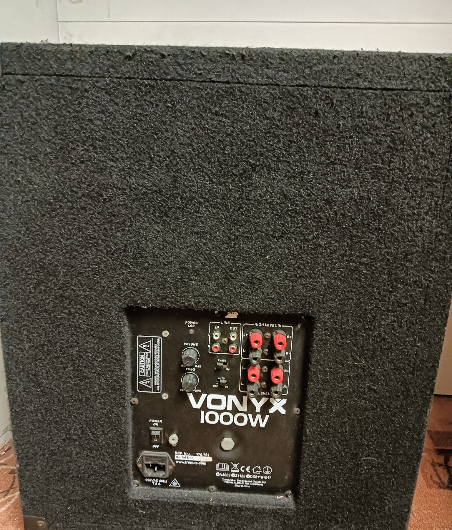 Subwoofer aktywny 15 cali 1000w