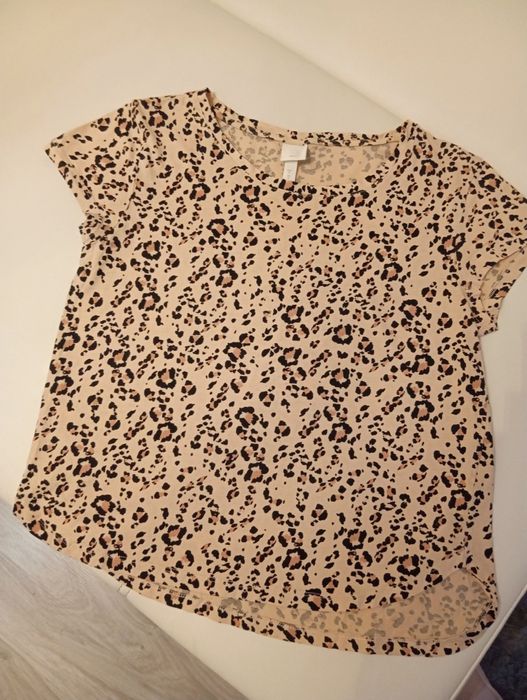 Koszulka w panterkę H&M rozmiar S