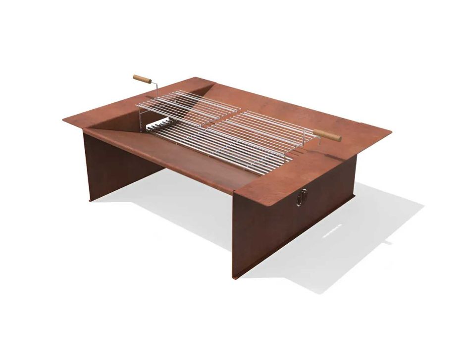 Braseiro/ Fire Pit Zig c/ Grelhas Aço Corten