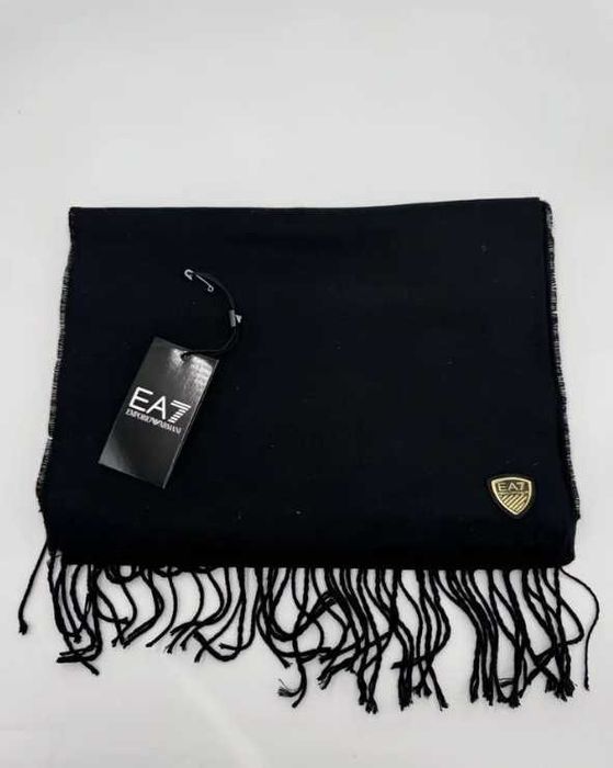 Шарф Армани Чорний в коробці Шарф мужской Armani