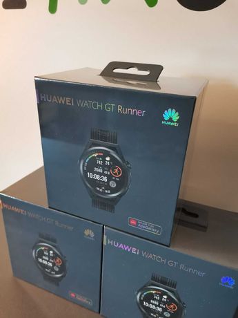 Спортивные смарт часы Huawei Watch GT Runner черные Новые