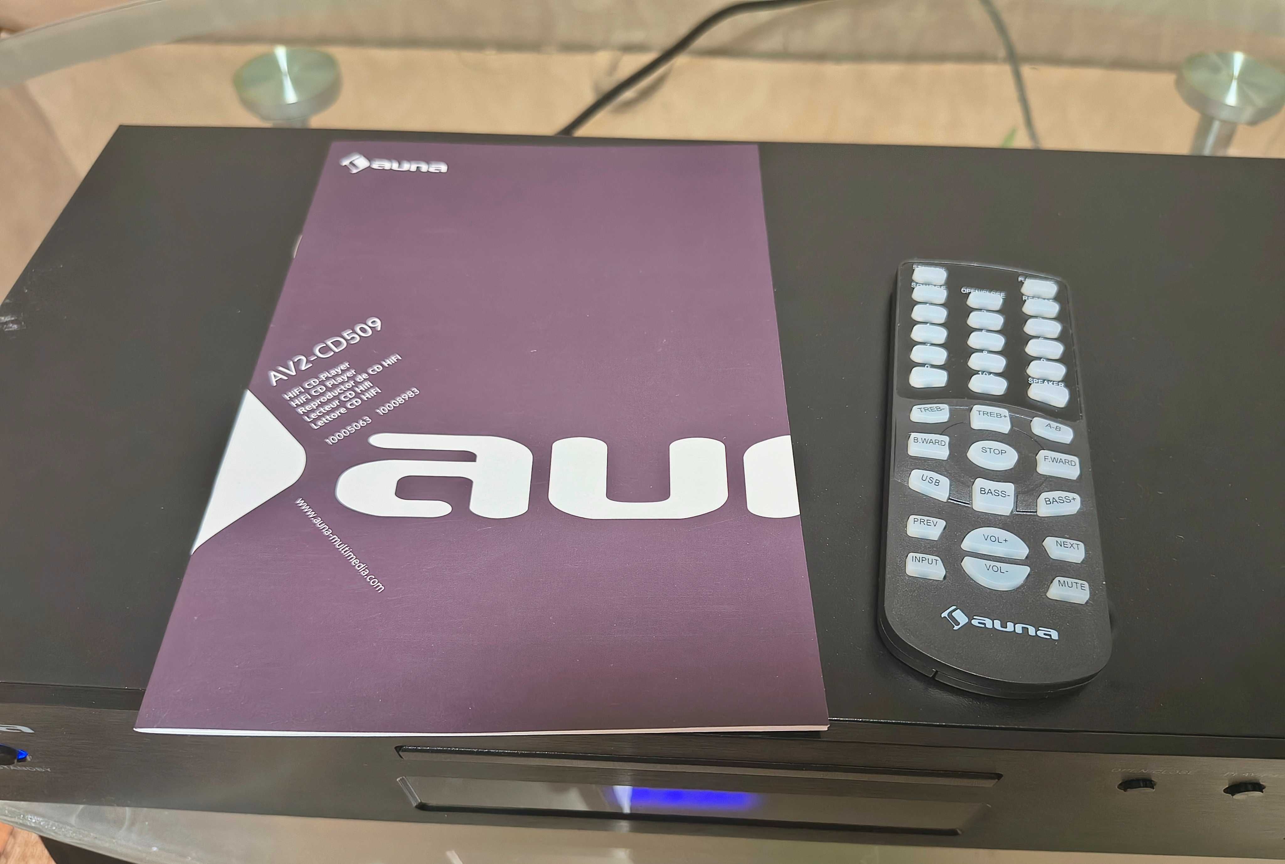 CD проигрыватель AUNA AV2-CD 509 Hi-Fi Black/CD,MP3,Optical/,Germany