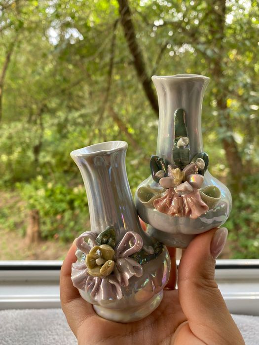 Вази для квітів (фарфор і глина)