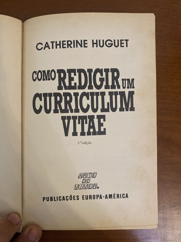 Livro de Como Redigir um Curriculum Vitae