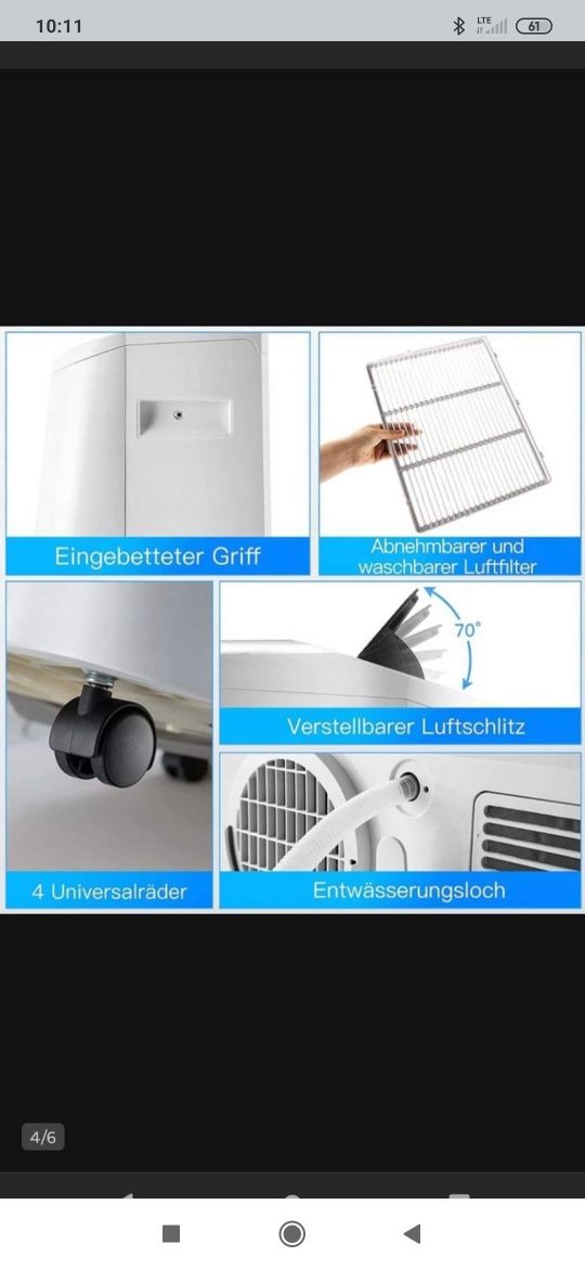Klimatyzator przenośny 4w1