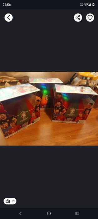 3 sztuki Boxy topps match attax euro 2024