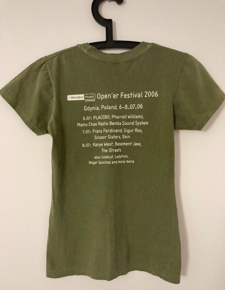 Vintage Opener Festival 2006 tshirt washed green