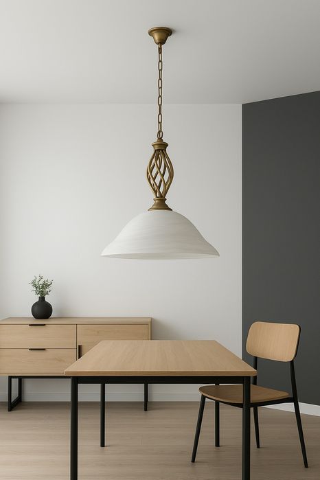 Niemiecka Lampa Wisząca na Łancuchu