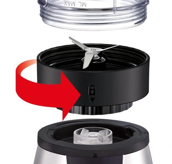 Blender kielichowy Moulinex ASIN B07BCNS9YB 300 W srebrny/szary
