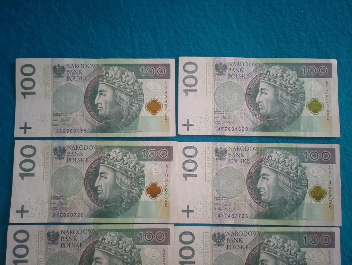 Banknoty kolekcjonerskie 100 zł 2012