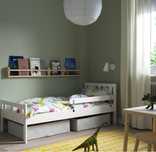 Łóżeczko łóżko dla dzieci 160x70 ikea kritter