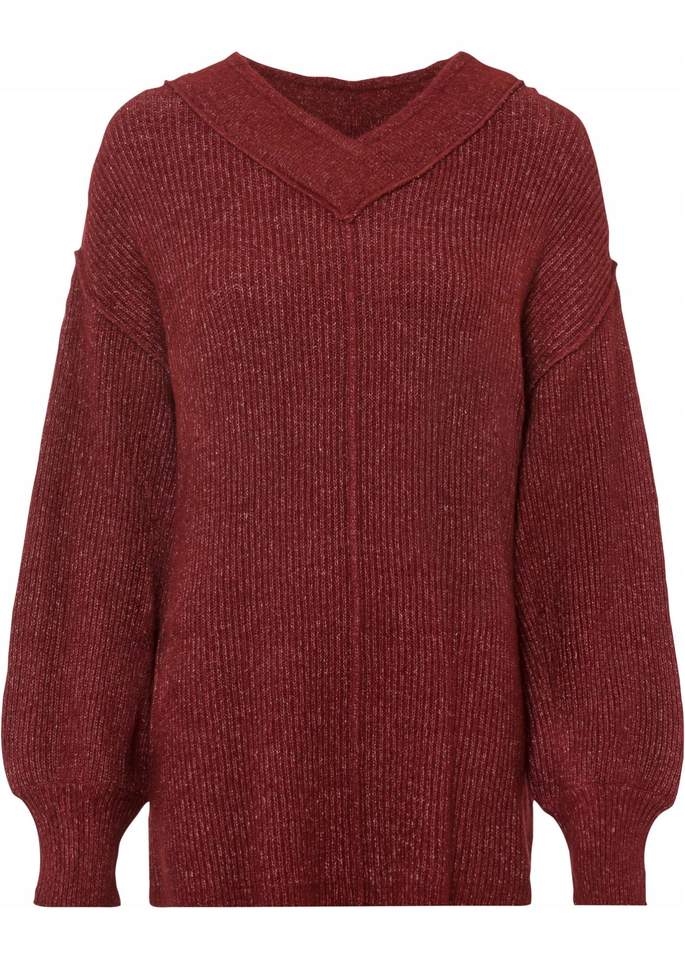 B.P.C bordowy sweter damski modny r.40/42